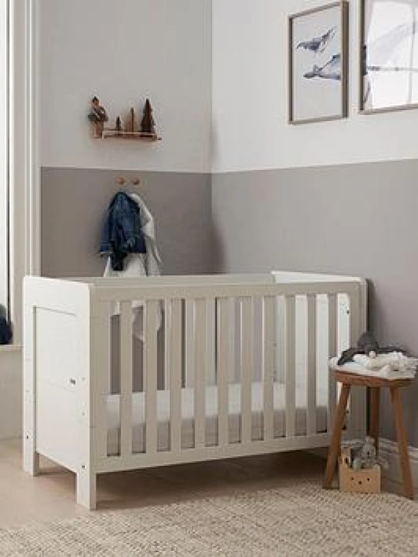 Image of TUTTI BAMBINI Alba Mini Cot Bed Essentials White 211156/11