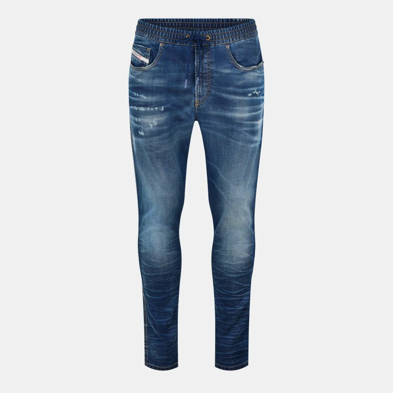 Image of Diesel Mens Wide Leg Relaxed Fit Jeans Blue Denim male 26W R