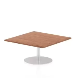 Image of Italia Poseur Table Square 1000/1000 Top 475 High Walnut