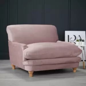 Image of LPD Plumpton Chair Blush Velvet