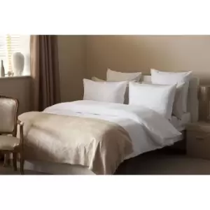 Image of Belledorm Waffle Weave Cotton Cover Set (Double) (White) - White