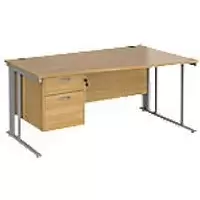 Image of Dams International Wave Desk MCM16WRP2SO 1,600 x 725 x 800 - 990 mm