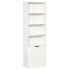 Image of Homcom 2 Door 4 Shelves Bookcase Storage Cabinet Display Unit White