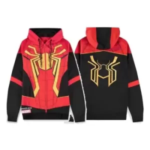 Image of Spider-Man: No Way Home Hooded Sweater Red Suit Size M