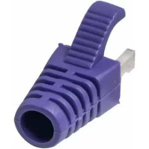Image of TUK Ltd SPEEDY RJ45 PS1Pu#100 Purple strain relief boot for Cat5 plug pk of 100