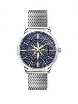 Image of Thomas Sabo Rebel Spirit Compass Mesh Strap Two-Tone Mens Watch