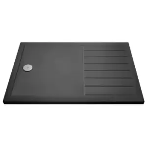 Image of Hudson Reed Rectangular Walk-in Shower Tray 1700 x 700mm - Slate Grey