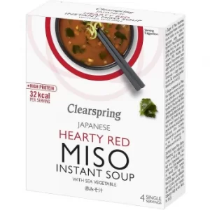Image of Clearspring Hearty Red Miso Instant Soup 4x10g