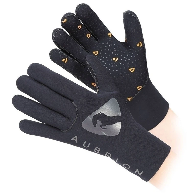 Image of Aubrion Neoprene Yard Gloves in Black Size: Small Black Unisex S