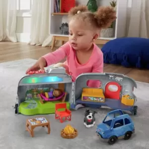 Image of Fisher-Price Little People Light-Up Learning Camper Playset