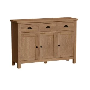 Image of Rosewell Natural Oak 3 Door Sideboard