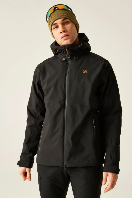 Image of Dare 2b Dare 2b Men Torrek Blazen Stretch Kinematic-Tech Waterproof Insulated Jacket in Jet Black Size: 2X-large Jet Black XXL Male 5063516173878