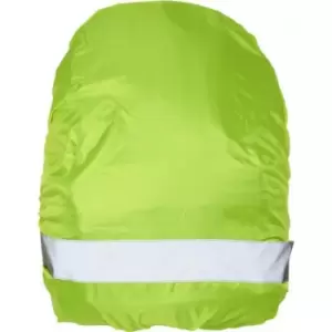 Image of Bullet William Reflective/Waterproof Bag Cover (One Size) (Neon Yellow)