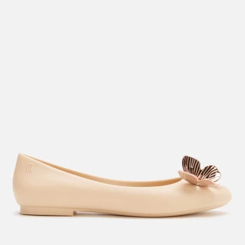 Image of Melissa Womens Doll Butterfly Ballet Flats - Nude - UK 6
