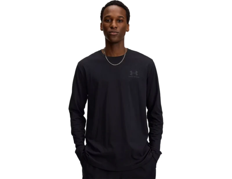 Image of Under Armour Sportstyle Left Chest Longsleeve Black C002 XL