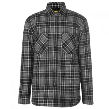 Image of Dunlop Flannel Shirt Mens - Black/Grey
