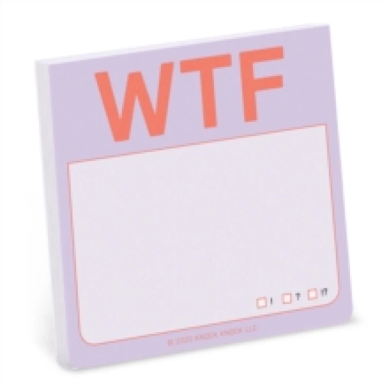 Image of Knock Knock WTF Sticky Notes (Pastel Edition) Other printed item