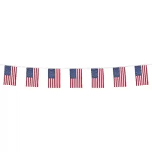 Image of American Flag Bunting Garland Decoration