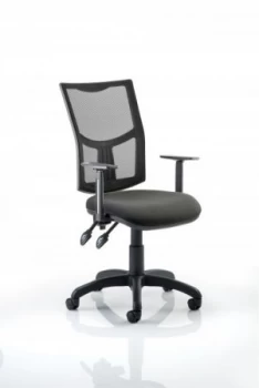 Image of Eclipse Plus II Mesh Chair Black Adjustable Arms KC0171