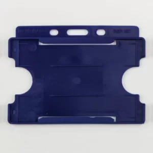 Image of Double Sided Swipe Card Holder Blue Landscape (Pk-50)
