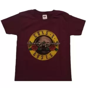 Image of Guns N' Roses - Classic Logo Kids 13-14 Years T-Shirt - Red