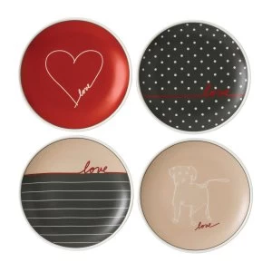 Image of Royal Doulton Ellen DeGeneres 4 Signature Plates 15cm
