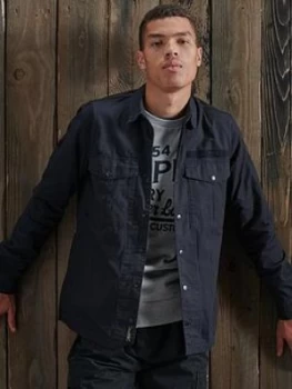 Image of Superdry 2 Pocket Field Shirt, Green Size M Men