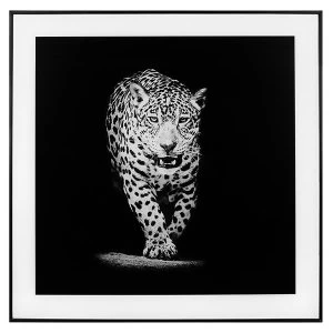 Image of Decor Picture Square Large Prowling Leopard