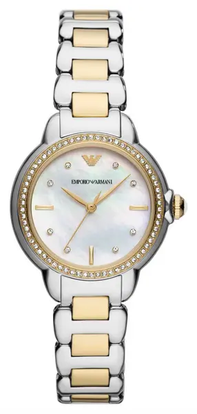 Image of Emporio Armani AR11524 Womens Mother-of-Pearl Dial Two- Watch