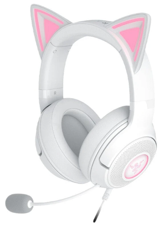 Image of RAZER Kraken Kitty V2 Gaming Headset - White 8887910060971