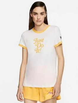 Image of Nike Nsw Ringer Retro T-Shirt - White