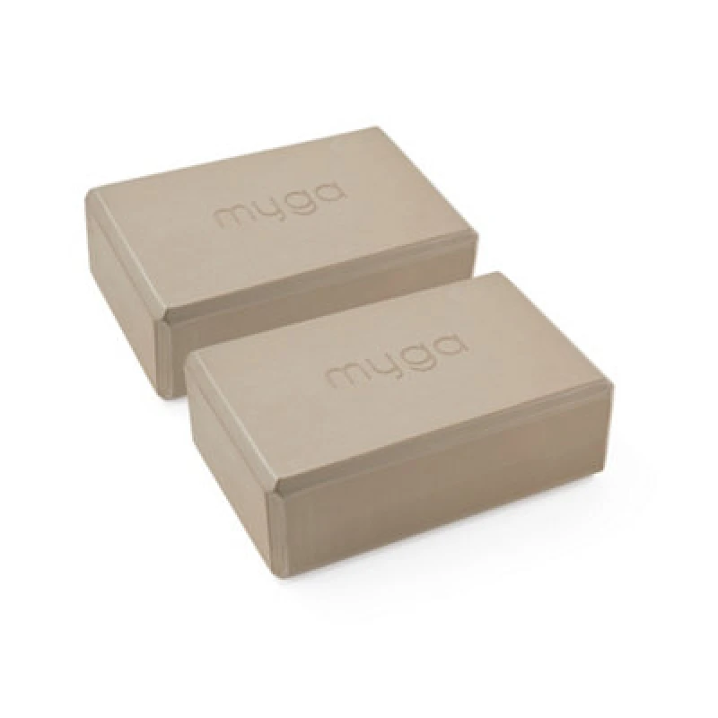 Image of Myga Pair Of Wood Yoga Blocks For Stability And Balance