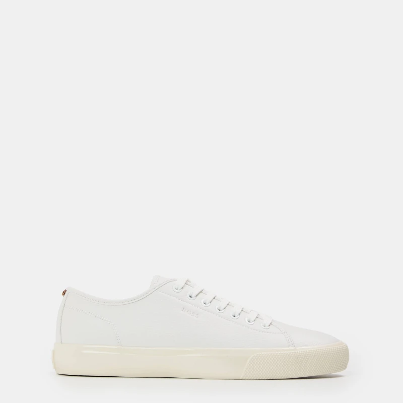 Image of Boss Mens Low Profile Sporty Trainers with Rubber Soles Natural male 11 (45)