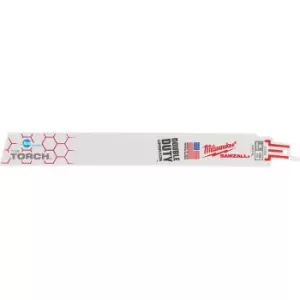 Image of Milwaukee Heavy Duty TORCH Ice Demolition Reciprocating Sabre Saw Blades 230mm Pack of 5