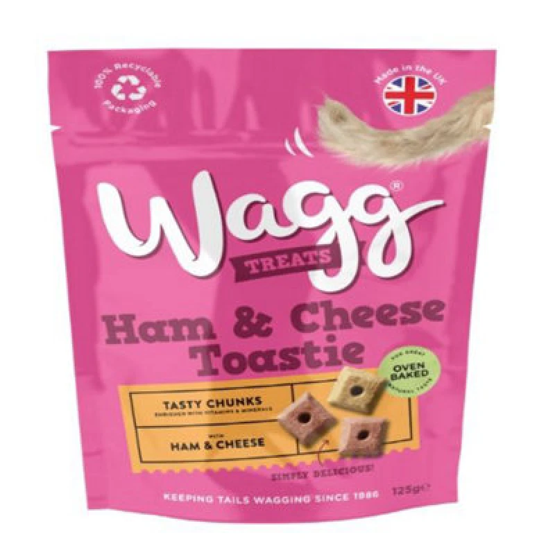 Image of Wagg Ham With Cheese Toastie Treats 125G (Pack Of 7)