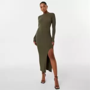 Image of Jack Wills Rib Maxi Dress - Green