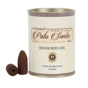 Image of Goloka Palo Santo Back Flow Incense Cones (Pack Of 12)