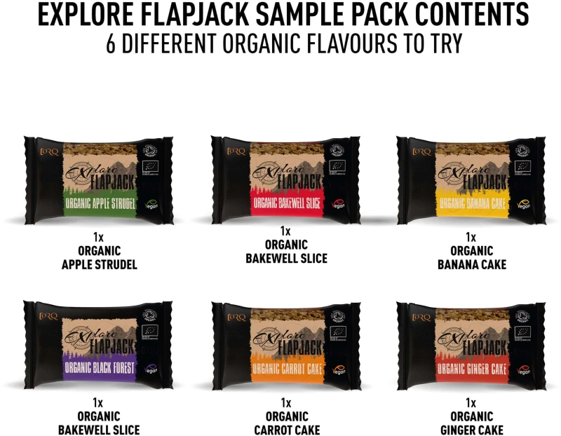Image of TORQ Explore Flapjack Sampler Pack of 6 NO SIZE NO COLOUR