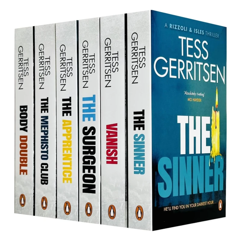 Image of Tess Gerritsen Rizzoli Isles Series Featuring The Apprentice The Surgeon The Sinner 6 Book Set Tess Gerritsen Books
