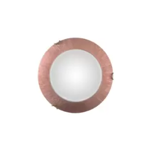 Image of Moon Lifestyle Glass Simple Flush Ceiling Light Antique Brass - Sun Copper Finish, 1x E27