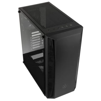 Image of Silverstone Fara Mid-Tower Case - Black Tempered Glass