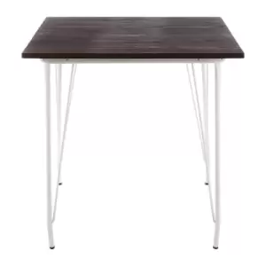 Image of Elm Wood Dining Table with Hairpin Legs