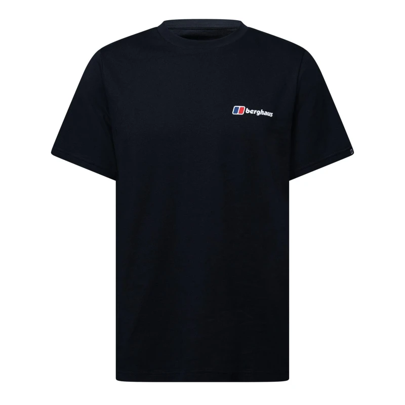 Image of Berghaus Front & Back Logo T-Shirt Black male S