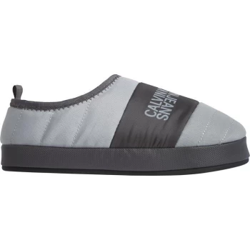 Image of Calvin Klein Jeans Home Puffer Slippers - Marble Grey