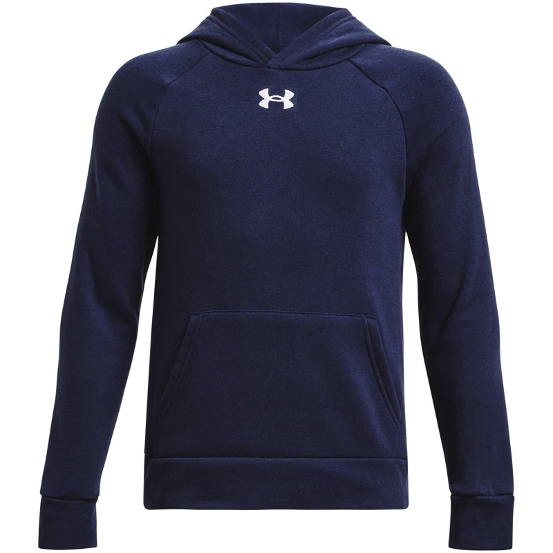 Image of Under Armour UA Rival Fleece Hoodie Boy's Navy male 11 - 12 Years (L)