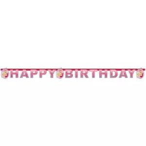 Image of Barbie Happy Birthday Banner Pink