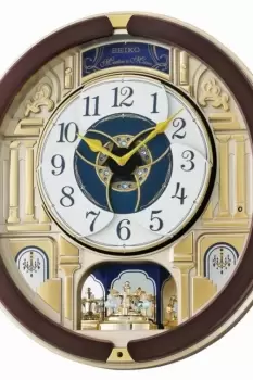 Image of Seiko Clocks Musical Marionette Wall Clock QXM356B