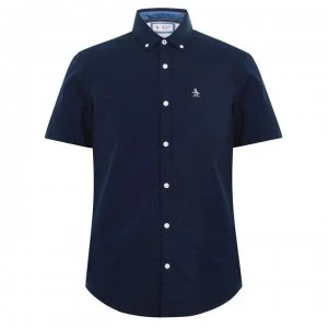 Image of Original Penguin Short Sleeve Oxford Shirt - 413 Dk Sapphire