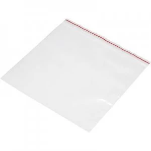 Image of Grip seal bag wo write on panel W x H 220 mm x 120 mm Transparent Polyethyl