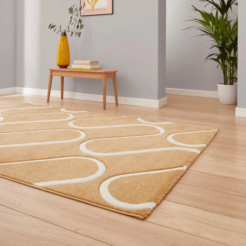 Image of Catherine Lansfield Linear Curve Rug